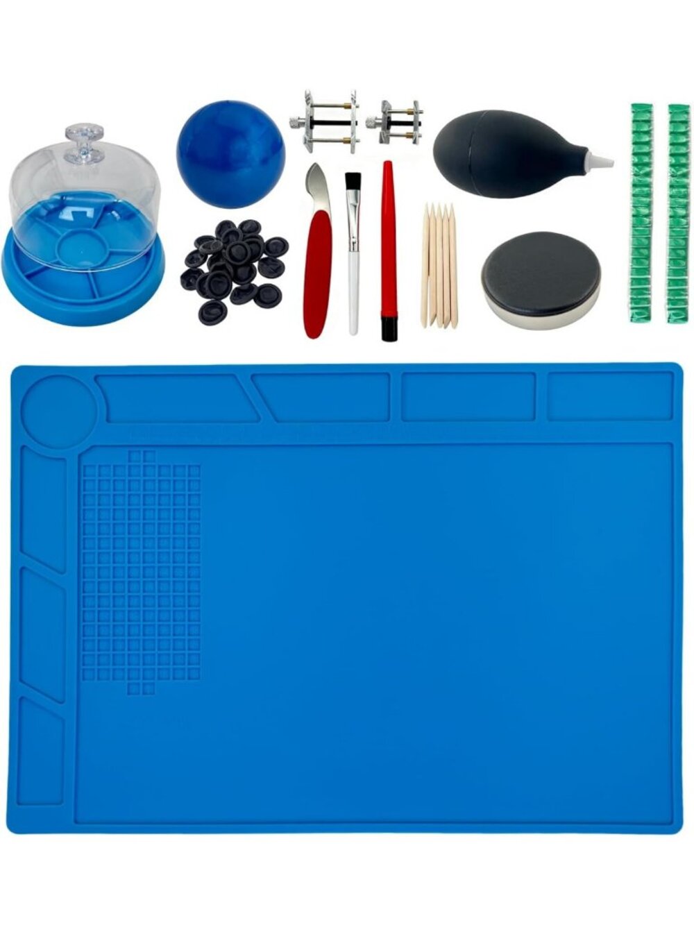 13-Piece Watch Repair & Cleaning Kit for Mechanical Watches - Tools